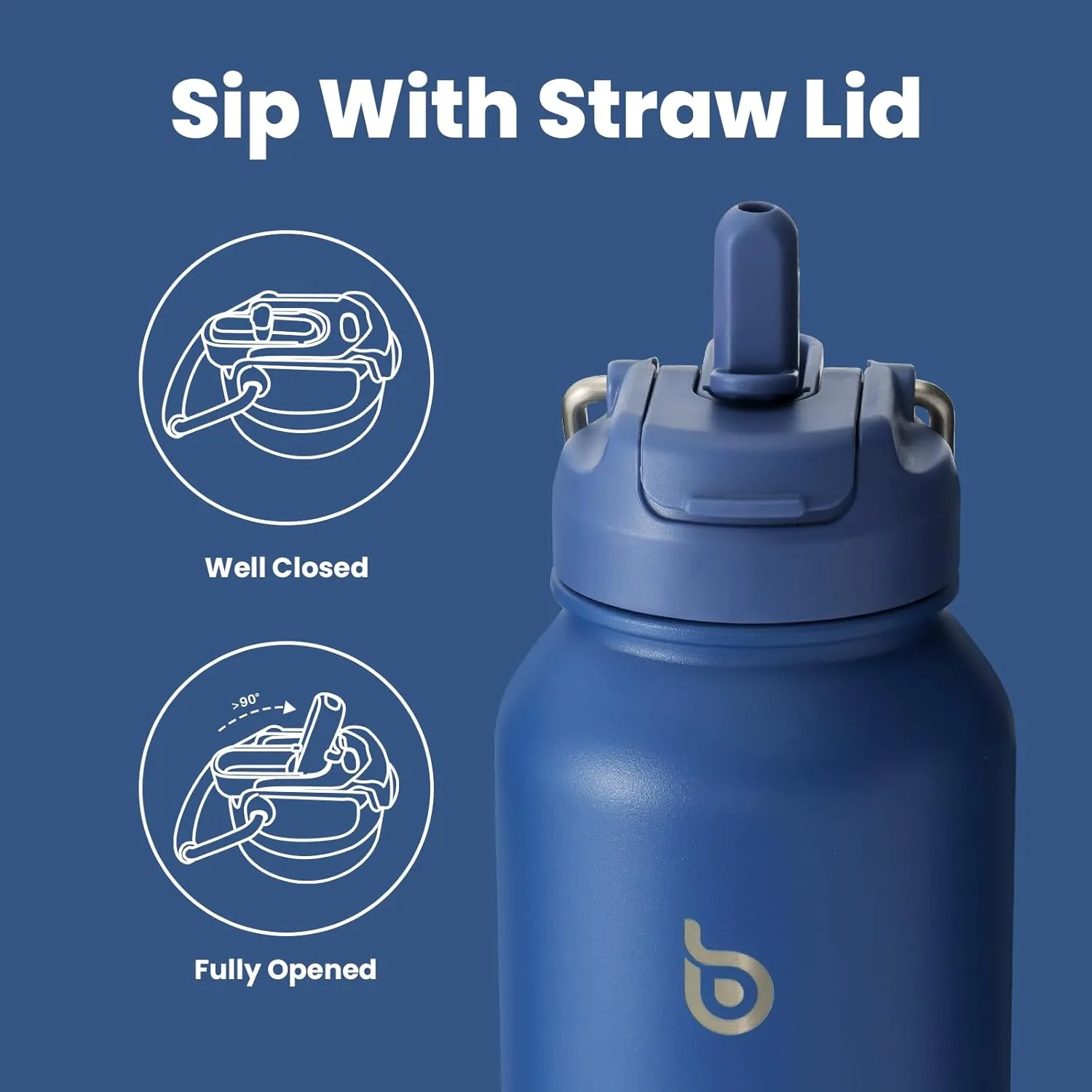 BOTTLE BOTTLE 40 oz sports water bottle stainless steel insulated water bottle with straw and pills holder