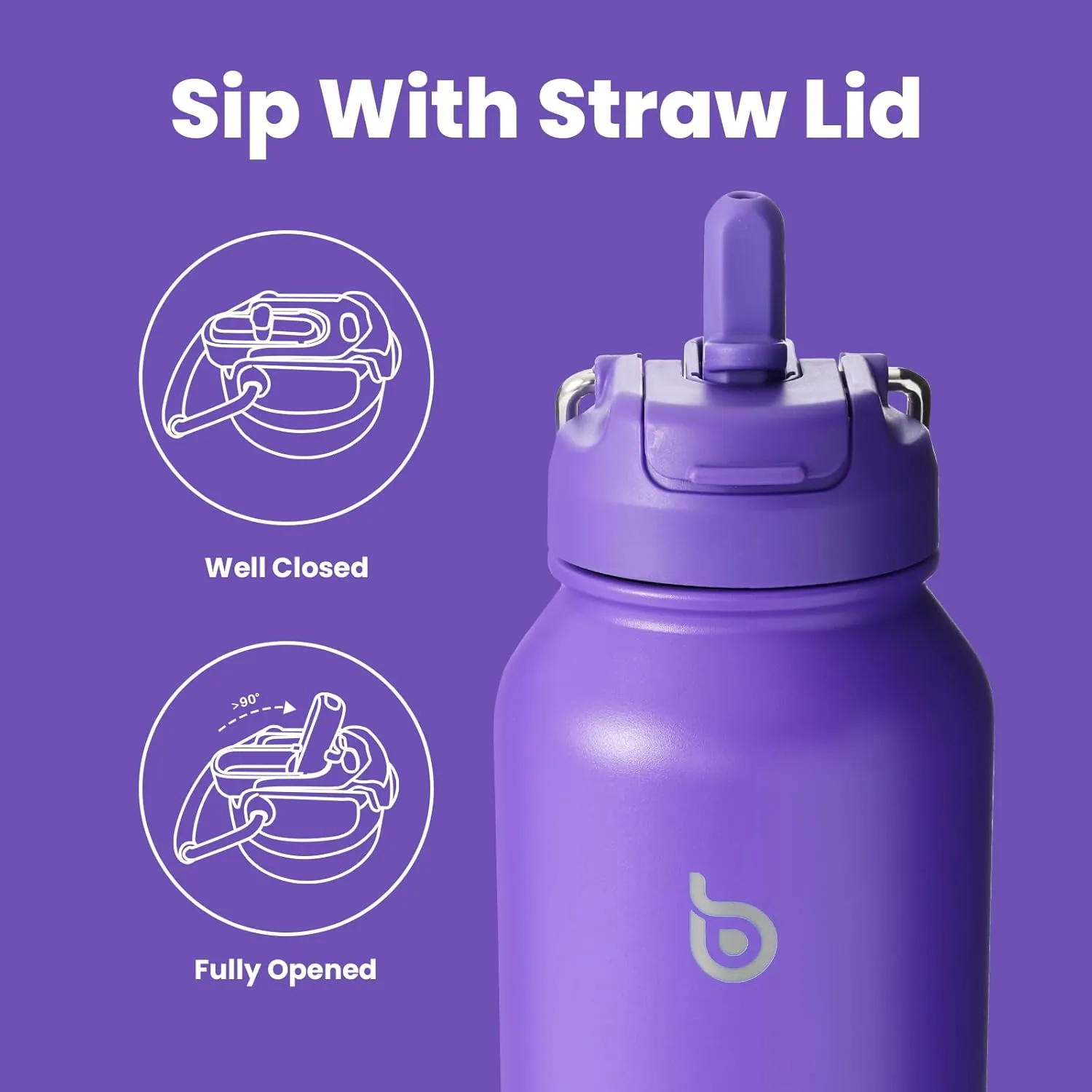 BOTTLE BOTTLE 40 oz sports water bottle stainless steel insulated water bottle with straw and pills holder
