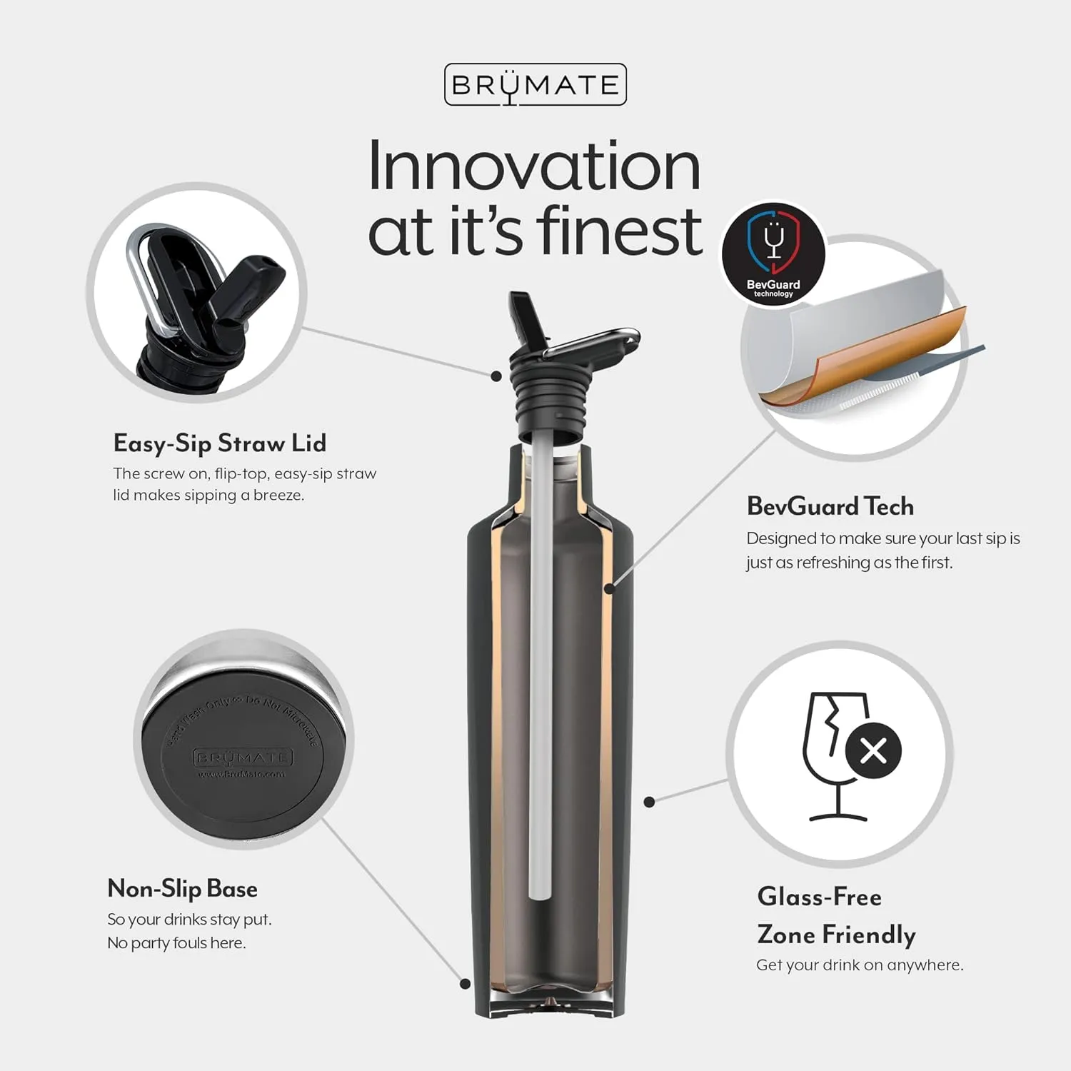 BrüMate ReHydration Mini Kids Water Bottle | 100% Leakproof Insulated Water Bottle for Kids with Straw | Stainless Steel Water Canteen | Perfect Kids Water Bottle for School | 16oz (Matte Hunter)
