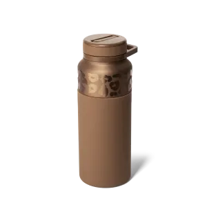 BrüMate - Rotera 35 Ounce Water Bottle, Gold Leopard
