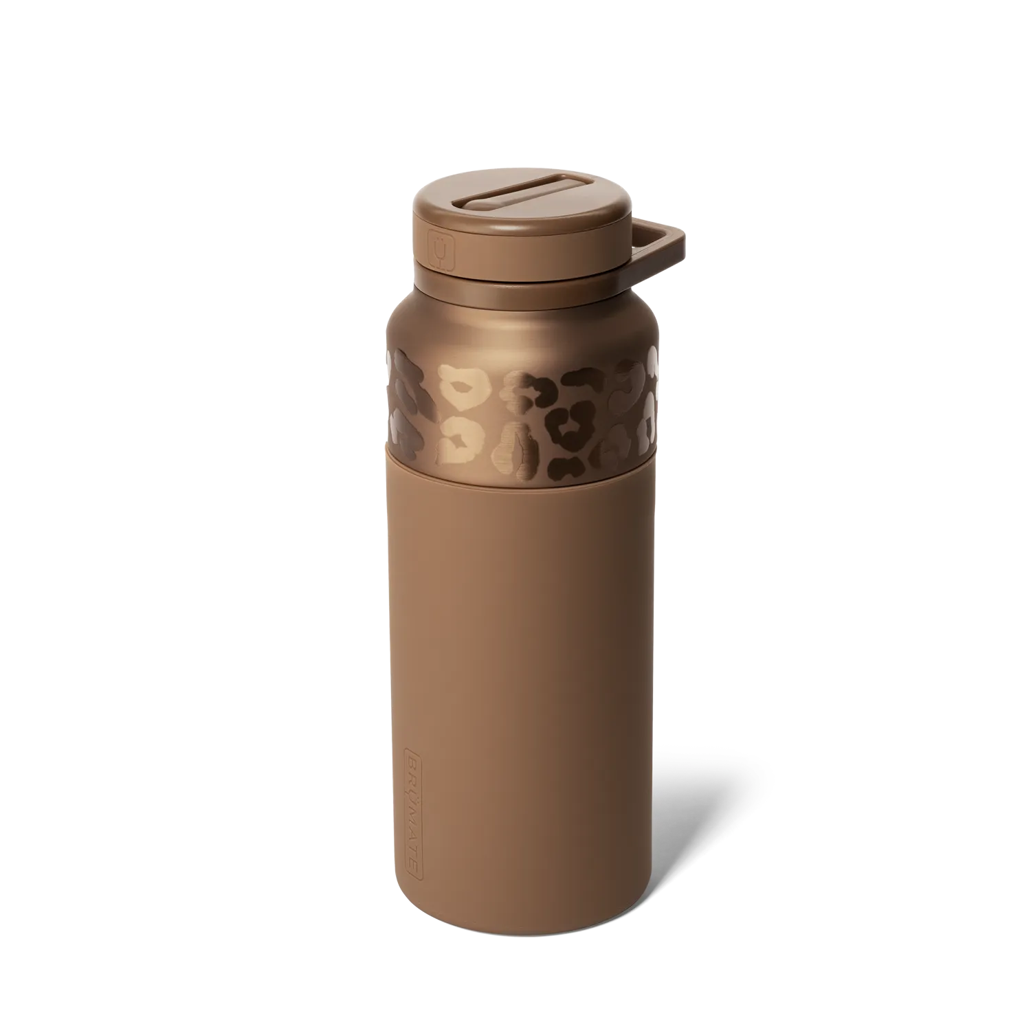 BrüMate - Rotera 35 Ounce Water Bottle, Gold Leopard