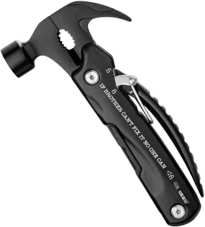 Brother Birthday Gifts from Sister - Birthday Brother Gifts for Brother idea Laser Engraved Hammer Knife Multitool - IF Brother CAN'T FIX IT NO ONE CAN