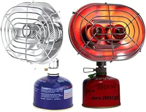 BRS-H22 Portable Gas Heater Outdoor Camping Fishing Warmer Double Burners Heating Stove - Ice Fishing