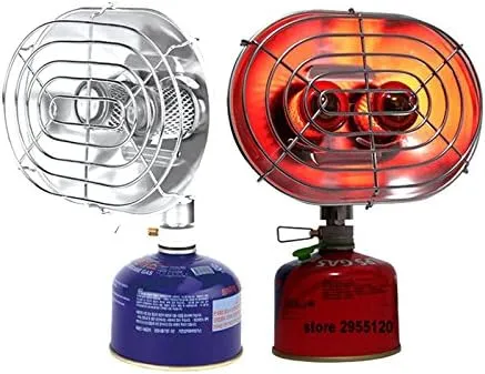 BRS-H22 Portable Gas Heater Outdoor Camping Fishing Warmer Double Burners Heating Stove - Ice Fishing