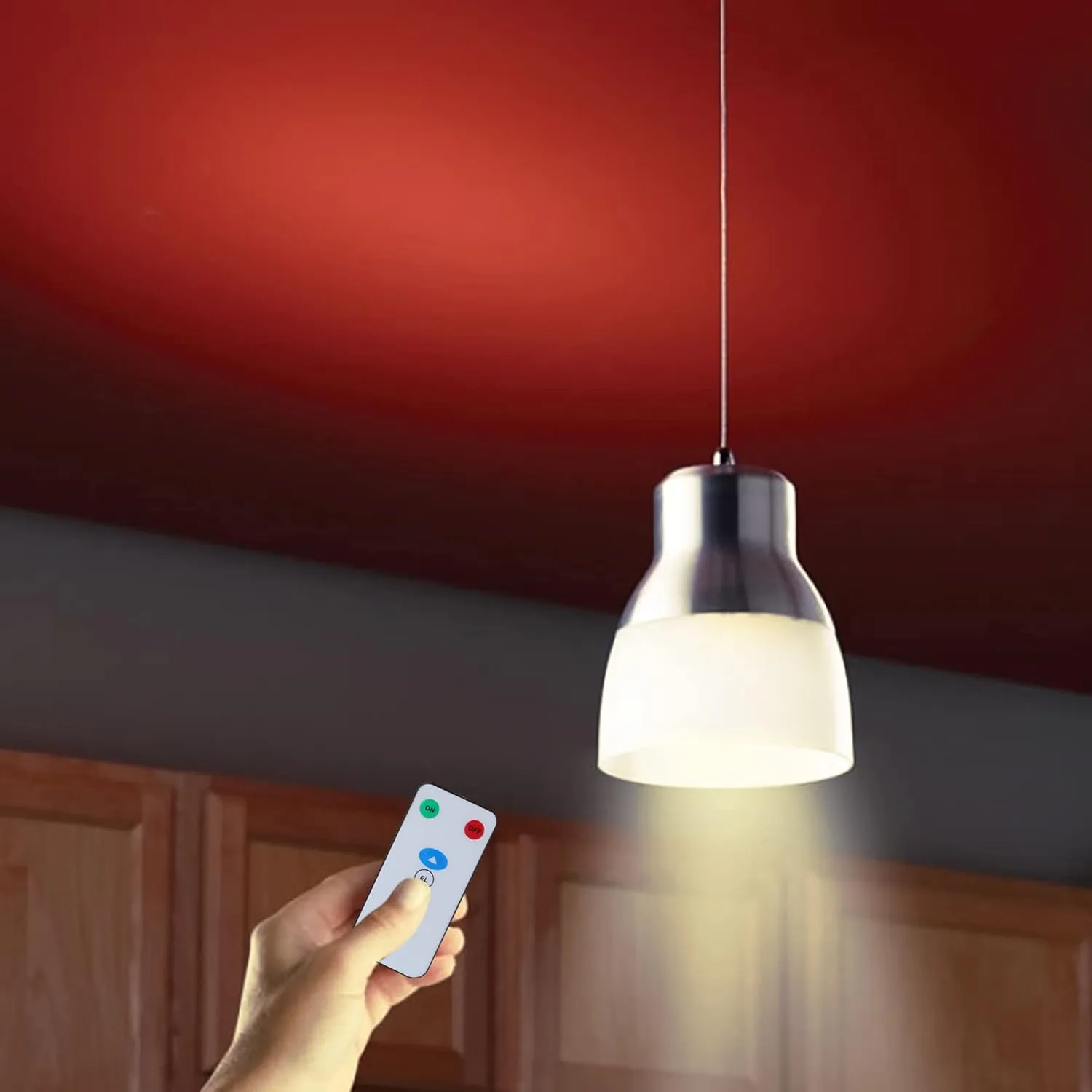BSOD Rechargeable Light Bulbs, LED Magic Bulb with Remote Controller Warm White Emergency Lamp Without Electricity Battery Operated Light 7W Bulb E26 for Home Indoor Lighting (Warm White 2 Pack)