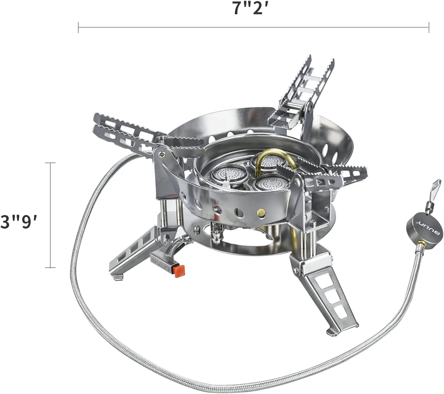 Bulin Backpacking Stove 3800W/5800W/6800W/18000W Camping Gas Stove Portable Camp Stove Folding Lightweight Windproof Propane Stove for Outdoor Camping Hiking