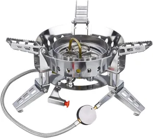 Bulin Backpacking Stove 3800W/5800W/6800W/18000W Camping Gas Stove Portable Camp Stove Folding Lightweight Windproof Propane Stove for Outdoor Camping Hiking