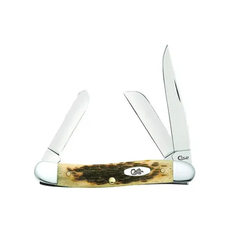 CA039 XX WR Pocket Knife Amber Bone Medium Stockman Cv Item