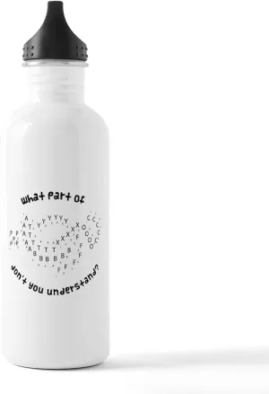 CafePress DRILL CHART Marching Band Water Bottle 1.0L (34 oz) Stainless Steel Water Bottle