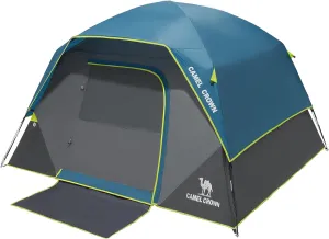 CAMEL CROWN Tents for Camping 4/6 Person Tent Waterproof Easy Setup Backpacking Tents