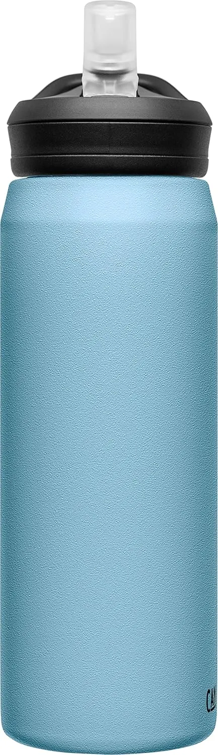 CamelBak Eddy  Insulated Stainless Steel Bite Valve Straw Water Bottle Dusk Blue, 25oz