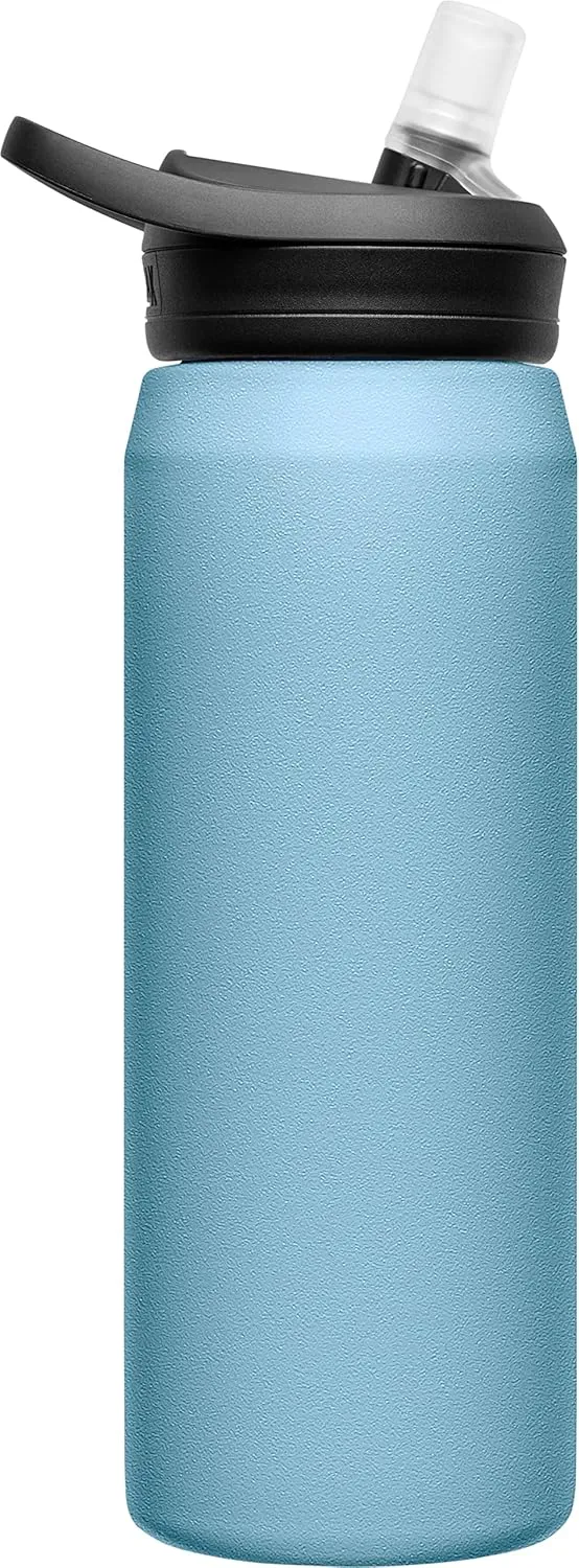 CamelBak Eddy  Insulated Stainless Steel Bite Valve Straw Water Bottle Dusk Blue, 25oz