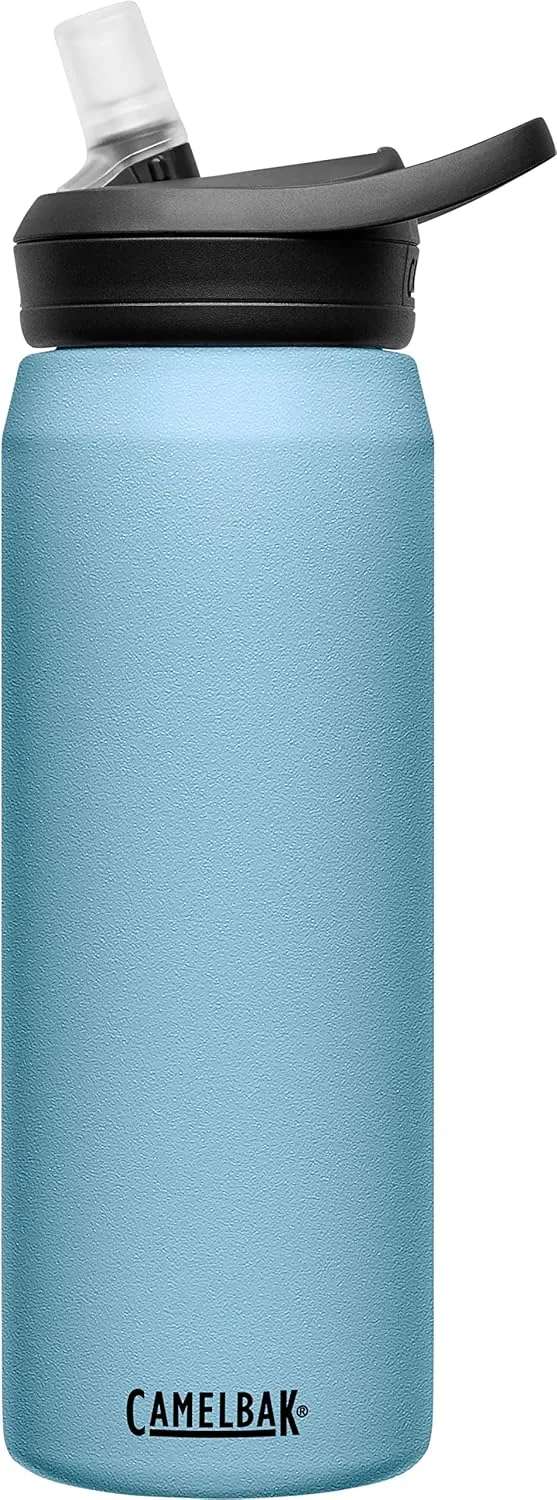CamelBak Eddy  Insulated Stainless Steel Bite Valve Straw Water Bottle Dusk Blue, 25oz