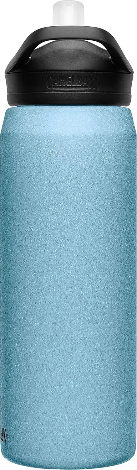 CamelBak Eddy  Insulated Stainless Steel Bite Valve Straw Water Bottle Dusk Blue, 25oz