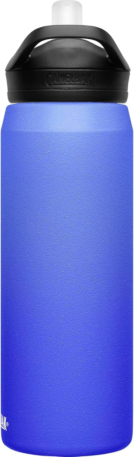 CamelBak Eddy  Water Bottle with Straw 25oz - Insulated Stainless Steel, Midnight Ombre