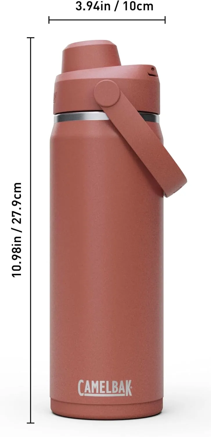 CamelBak Thrive Chug Water Bottle 20oz - Insulated Stainless Steel, Sierra Red