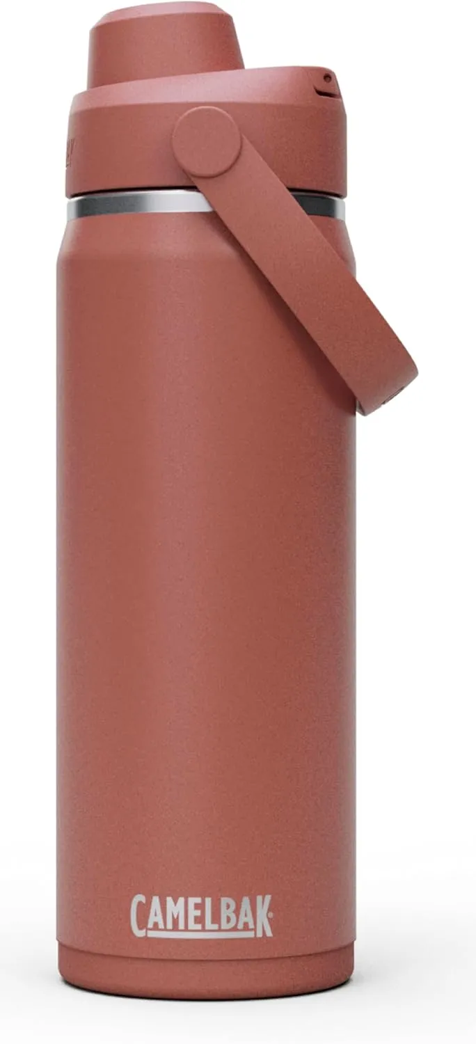 CamelBak Thrive Chug Water Bottle 20oz - Insulated Stainless Steel, Sierra Red