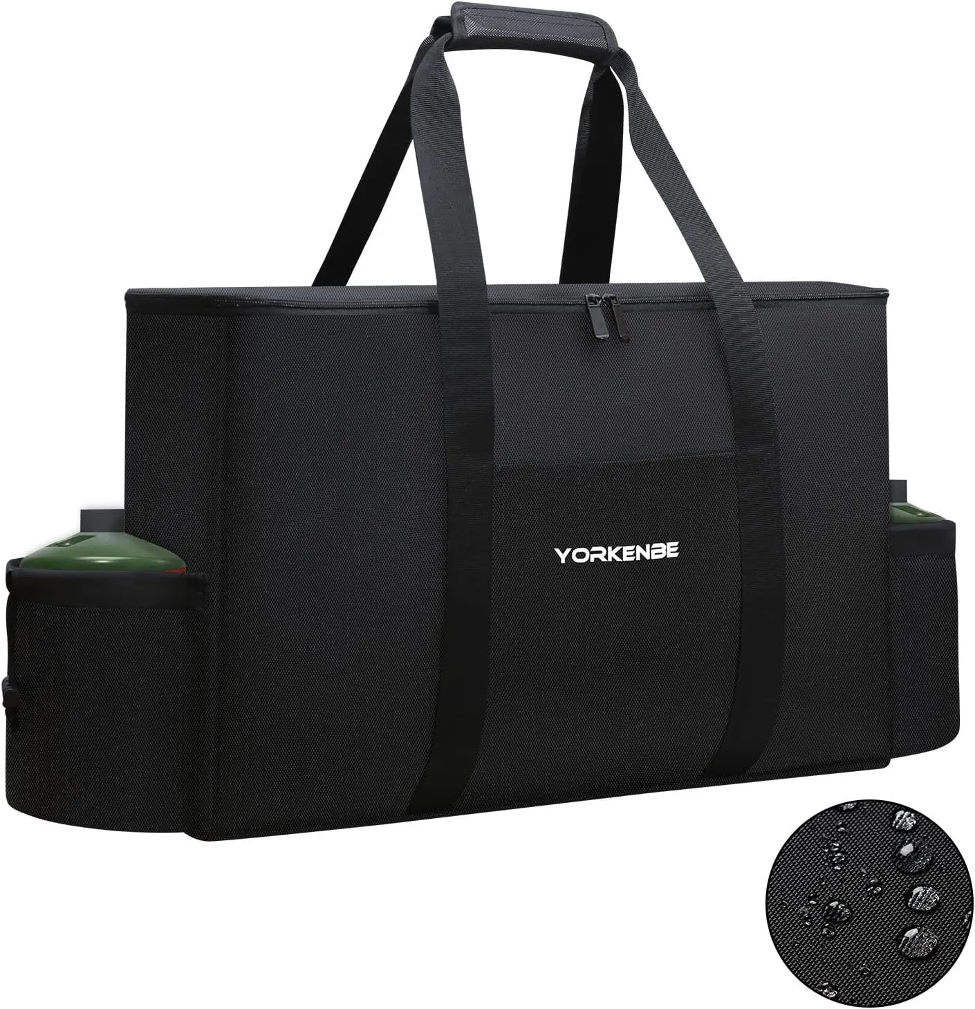 Camp Stove Carry Bag, Camping Stove Carrying Case for Coleman 2-Burner, 1680D Stove Storage bag, with Double Zipper, 2 Adjustful Side Pockets, Fits Grills/Stoves up to 23.6 x 14.5 x 5.5Inches