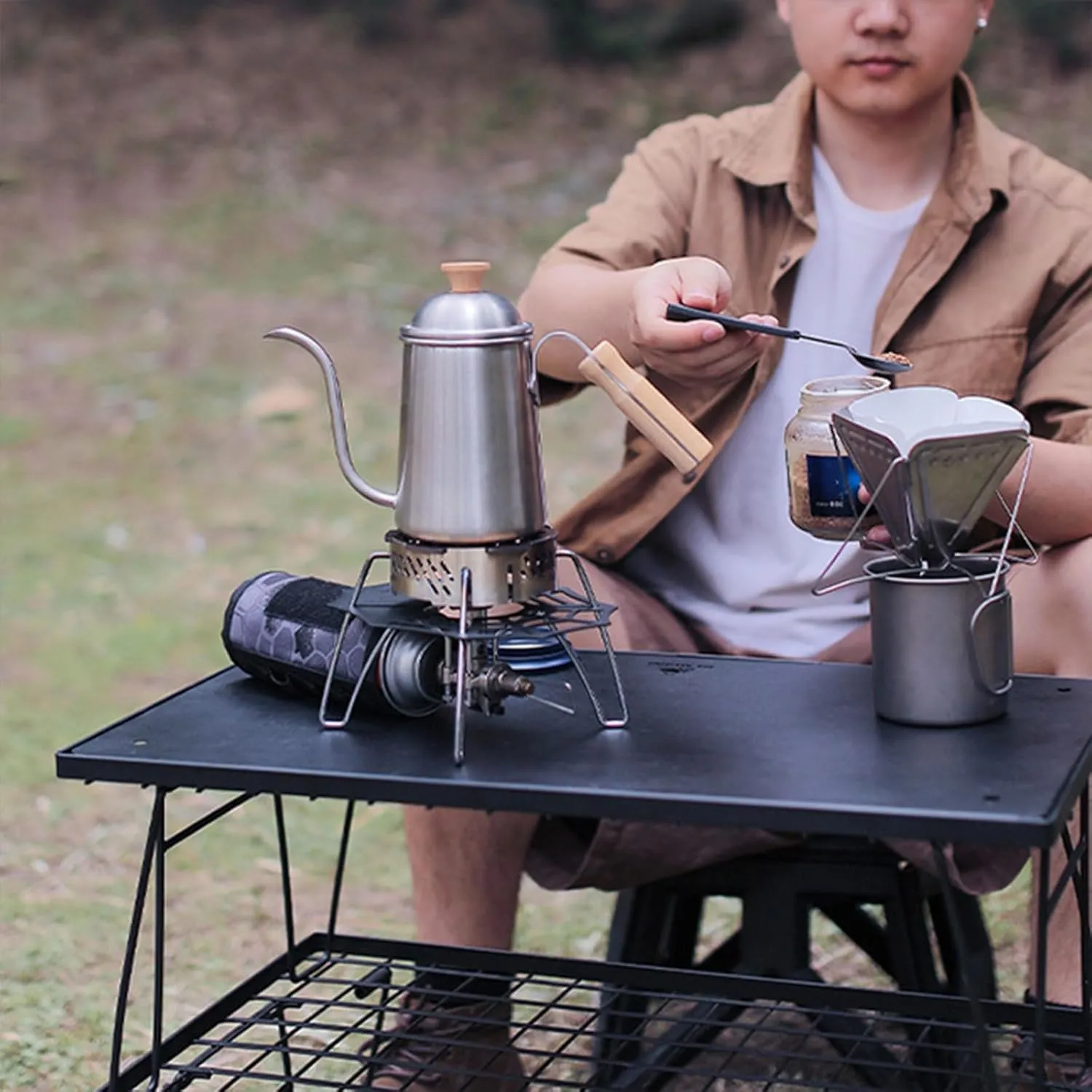 Camp Stove Windproof Rings Outdoor Stove Windshield Stainless Steels Stove Windscreen Windproof Stove Rack