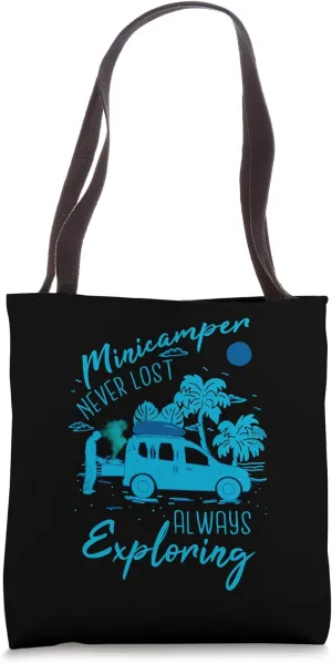 Camping-Camper Microcamper Travel-Caravan Quote Minicamper Tote Bag