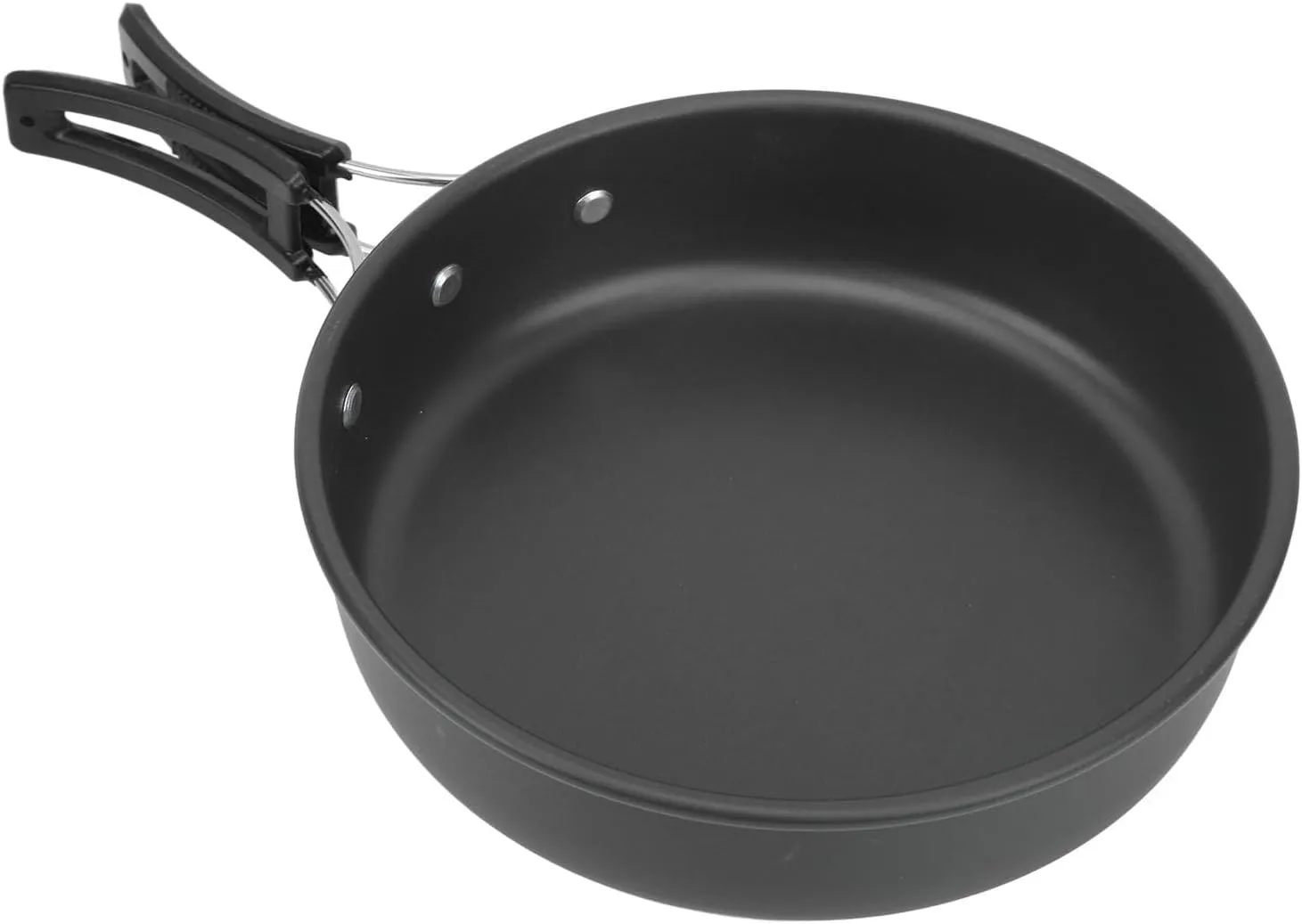 Camping Cooking Set Portable Cookware Kit for Backpacking Pot Pan Teapot with Foldable Utensils
