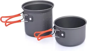 Camping Cookware Outdoor Cooking Set Foldable Tableware Fork Knife Tourist Kitchen Camping Pot Travel Utensil Equipment (Color : 1pcs) (Color : 1pcs)