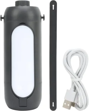 Camping Lantern Rechargeable, Hanging Camping Lantern Lanterns for Power Outages Battery Powered Collapsible Tent Light Power Bank Outdoor Lighting Equipment(Grey)