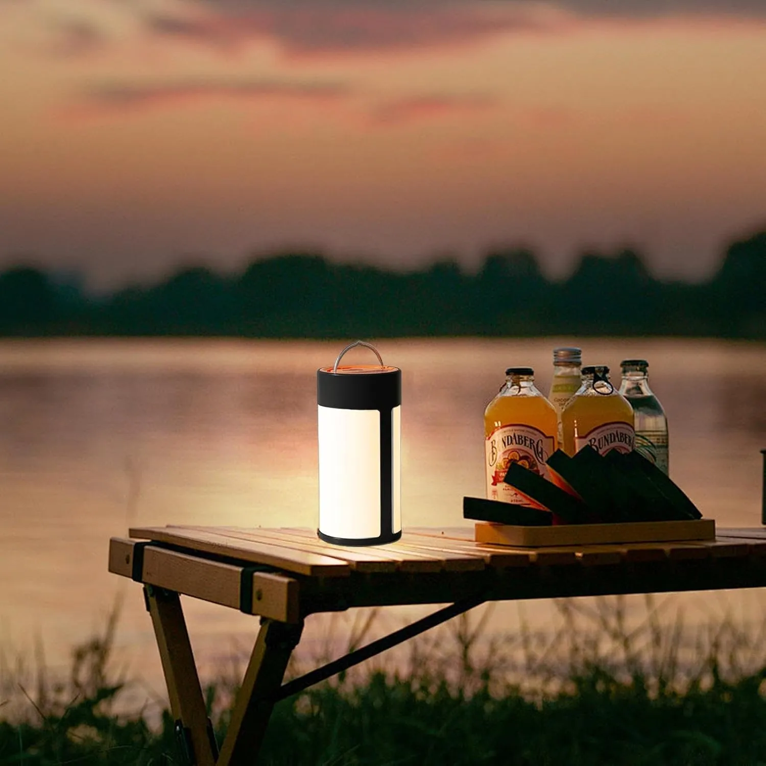Camping Lantern Rechargeable - Portable Lantern Flashlight | Waterproof Tent Light | emergencyy Light | High-Intensity Outdoor Flashlights Extended Battery Life Convenient Hook Design