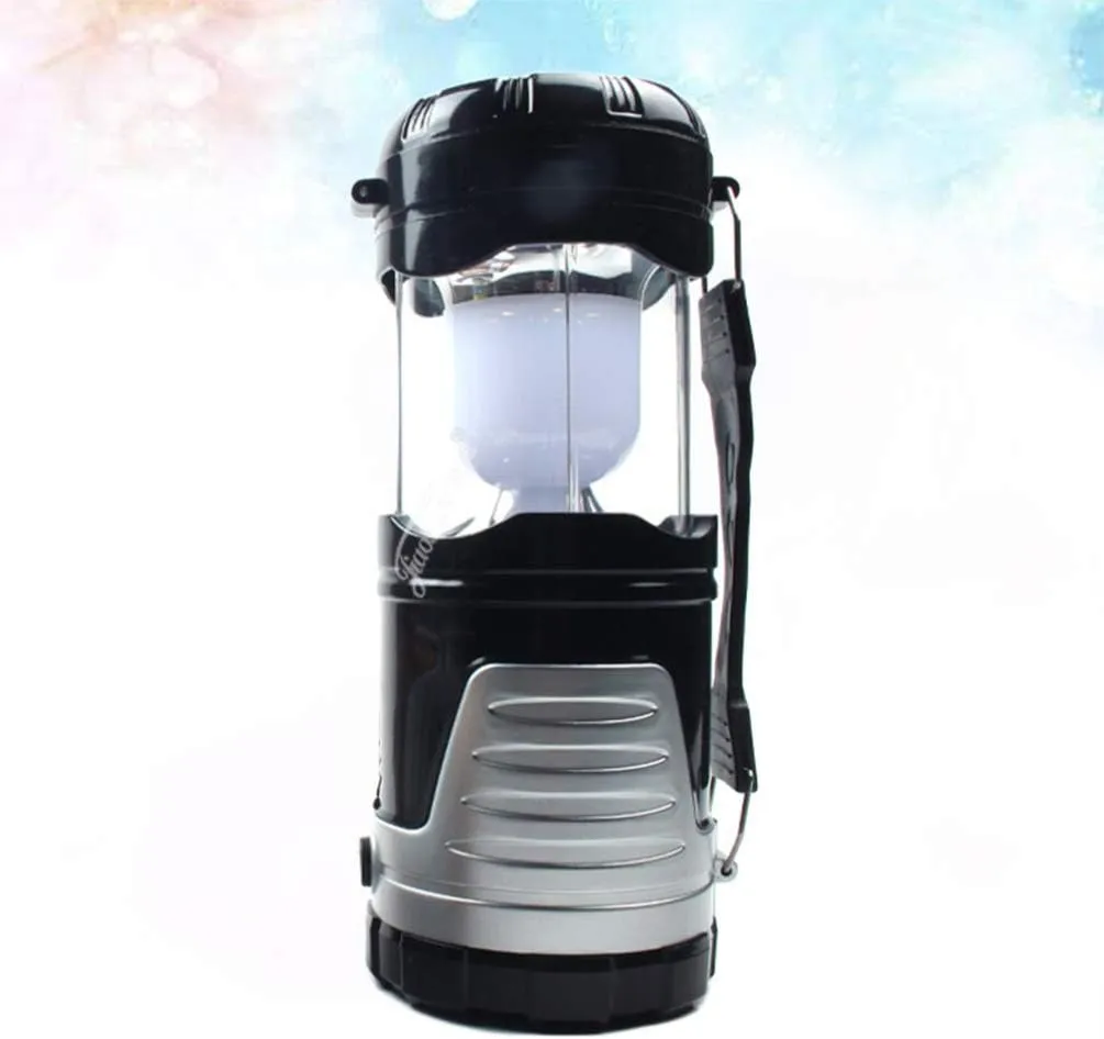 Camping Lantern,LED Camping Lanterns Solar Portable Handled Tent Emergency Lamp for Home Outdoor Fishing Hiking(Black)