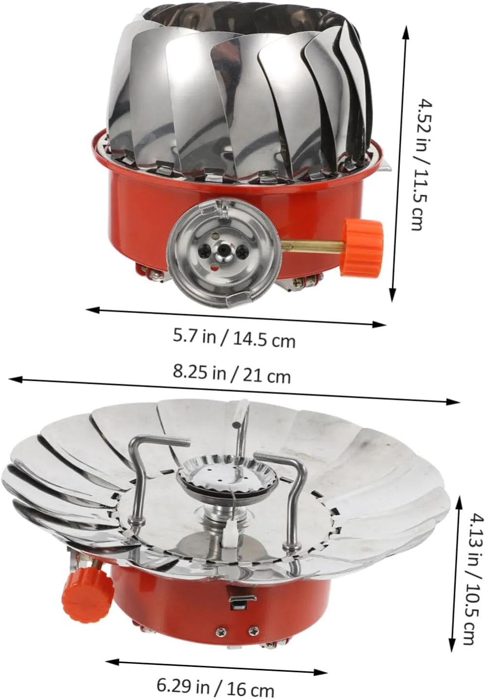 Camping Picnic Stove Small Design Gas Stove Windproof End for Easy Cooking