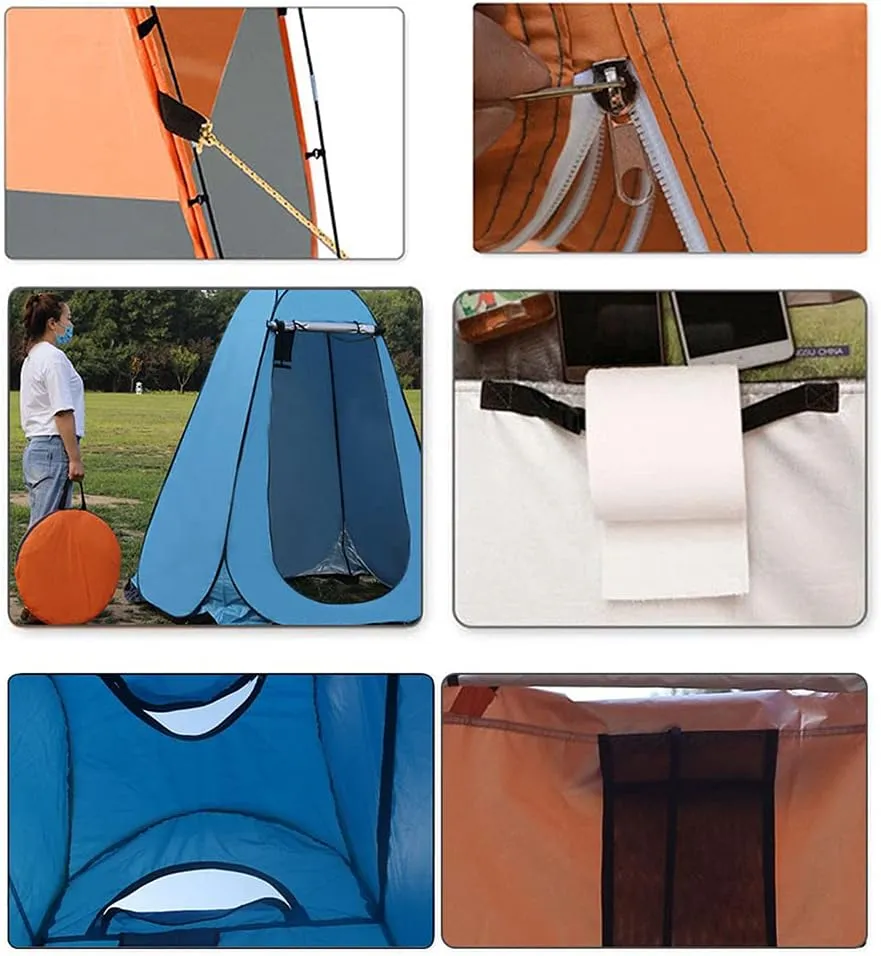 Camping Shower Tent with Storage Bag Pop Up Toilet Tent Privacy Beach Tents Shelters Portable Outdoor Changing Room for Outdoor Camping Fishing Beach