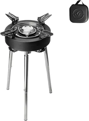 Camping Stove, Portable stove for Camping, 11000W High Power 2 Split Type Gas Furnace, Portable Gas Stove for Outdoor Cooking and BBQ (black)