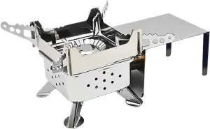 Camping Stove Propane | Portable Camping Stove with Windproof Board | Foldable Camp Stoves | Adjustable Stable Energy Saving Outdoor Cooking Accessories for Backpacking Picnics Tailgating