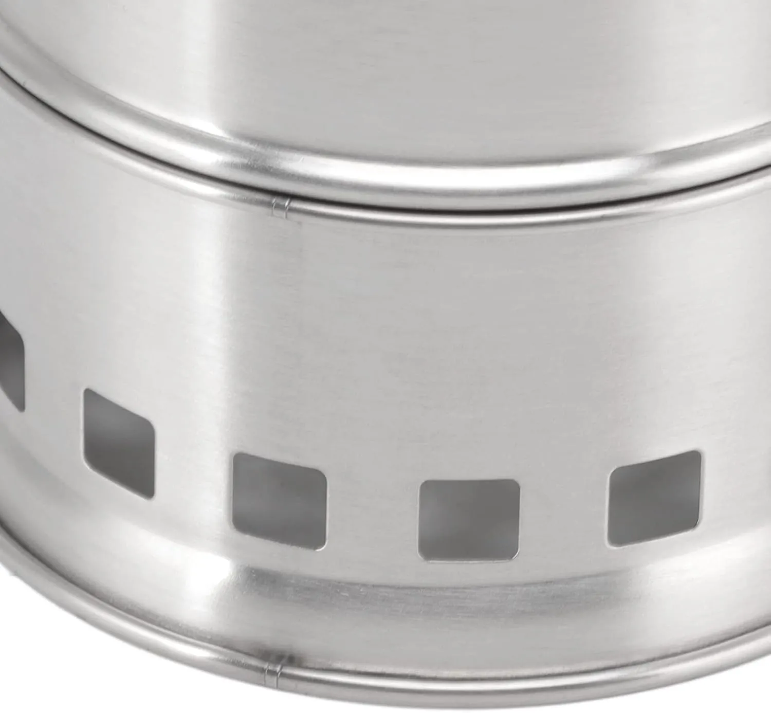 Camping Stove, Stainless Steel Alcohol Stove High Windproof Temperatures for Exterior Windproof (Round)