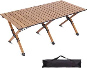 Camping Tables Folding Table,Outdoor Aluminum Table,Lightweight Portable Camp Table,Compact Collapsible Table with Bag for Hiking Travel