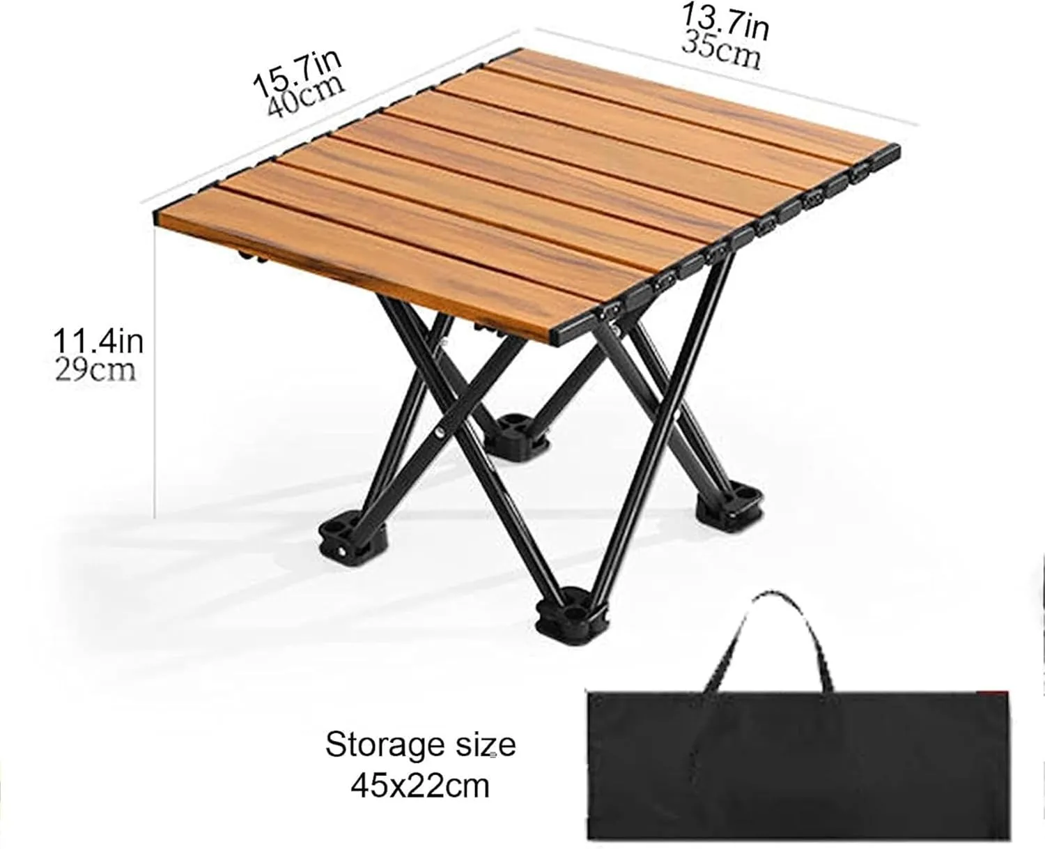 Camping Tables Small Folding Table,Outdoor Portable Camp Table in Aluminium,Lightweight Foldable Picnic Tables with Storage Bag for Hiking Travel Garden BBQ