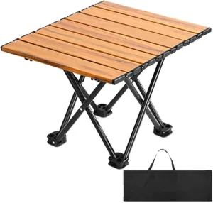 Camping Tables Small Folding Table,Outdoor Portable Camp Table in Aluminium,Lightweight Foldable Picnic Tables with Storage Bag for Hiking Travel Garden BBQ