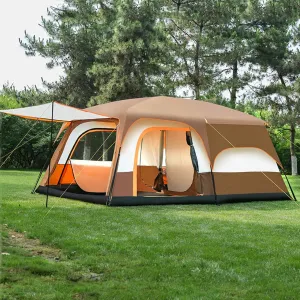 Camping Teepee Tent Yurt Tent with Screen 4 Season Double Layers Waterproof Anti-UV Windproof Tents for Outdoor Camping Hiking Hunting 3-4 Person