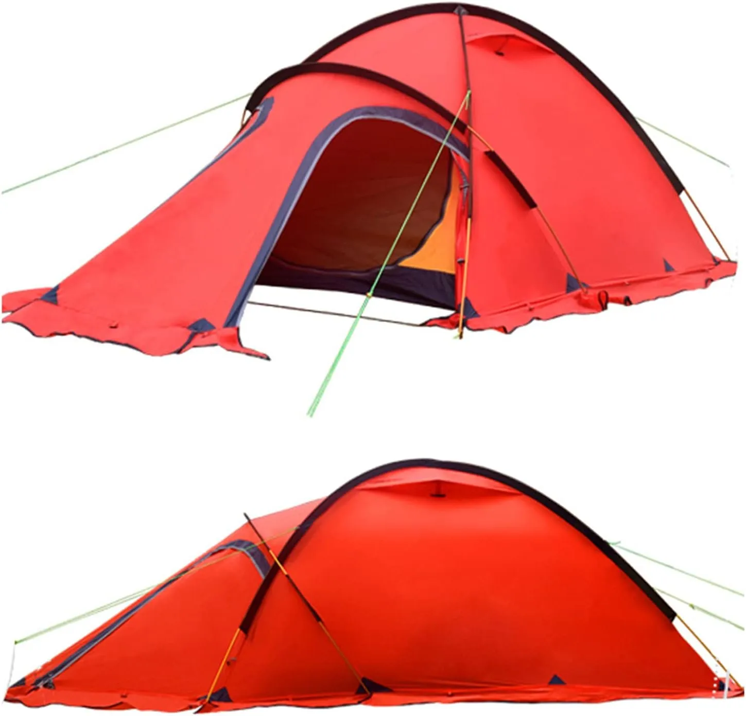 Camping Tent 1-2 Persons with Porch Ultralight Portable Outdoor Camping Tent - Family Backpacking Tent Double Layers Waterproof Easy Clip Setup