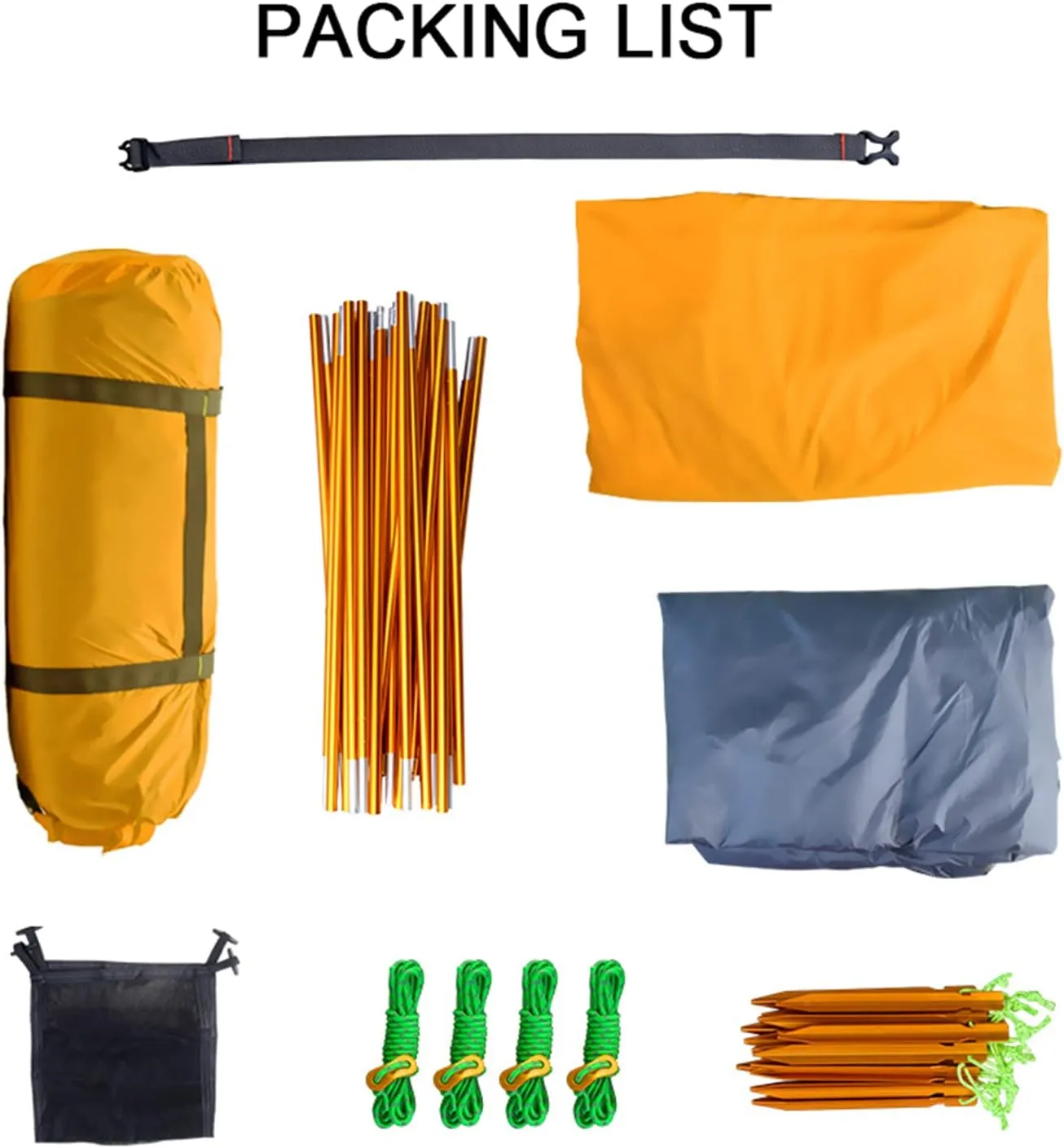 Camping Tent 1-2 Persons with Porch Ultralight Portable Outdoor Camping Tent - Family Backpacking Tent Double Layers Waterproof Easy Clip Setup