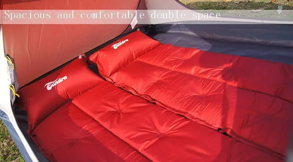 Camping Tent 2 People, Outdoor Shade Canopy Waterproof Tarp, Sun Shelter for Mountaineering Hiking Picnic Rainfly,Yellow