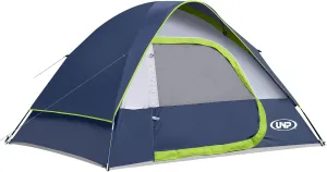 Camping Tent 4 Person, Waterproof Windproof Tent with Rainfly Easy Set up-Portable Dome Tents for Camping