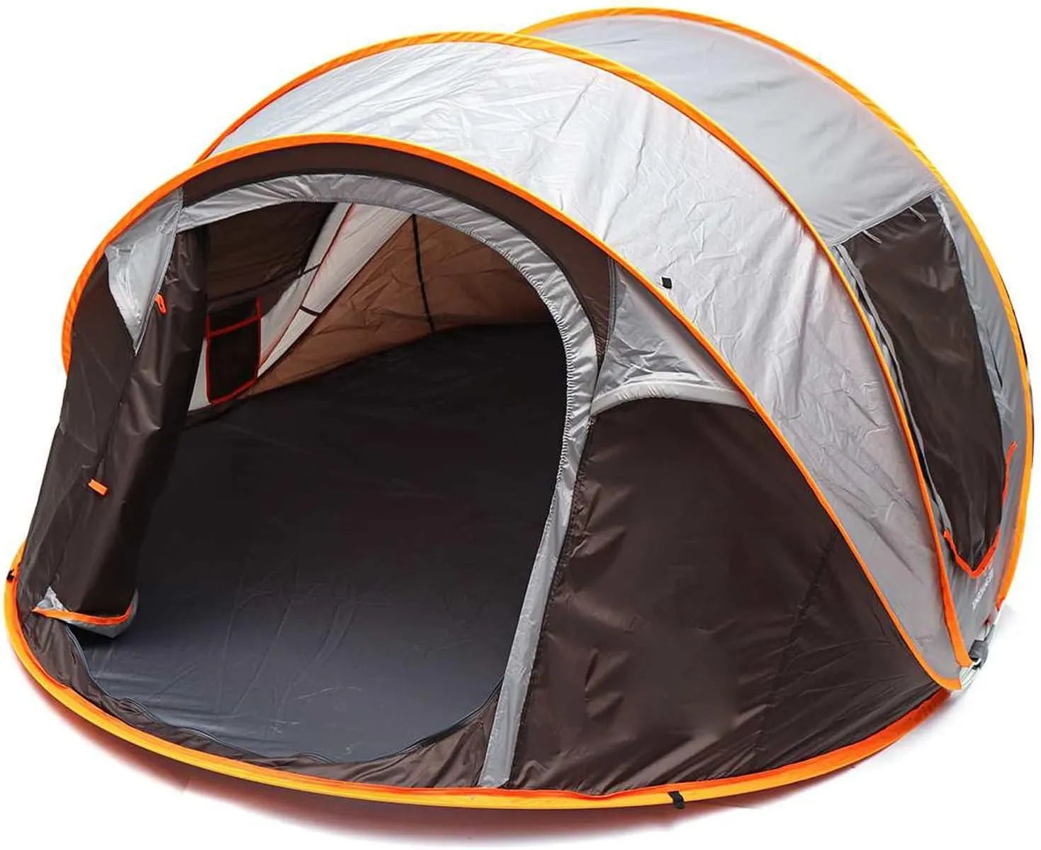 Camping Tent 5-8 People Fully Automatic Camping Tent Windproof Waterproof Automatic Pop-up Tent Family Outdoor Instant Setup Tent 4 Season (Color : Gr, Khaki