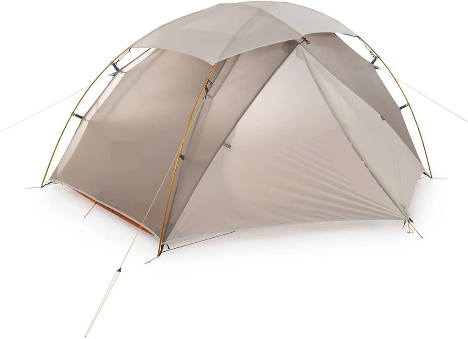 Camping tent Coating Waterproof Backpacking Tents Ultralight Mountain Camping Tent Cross Bar, Grey