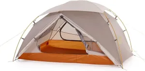 Camping tent Coating Waterproof Backpacking Tents Ultralight Mountain Camping Tent Cross Bar, Grey