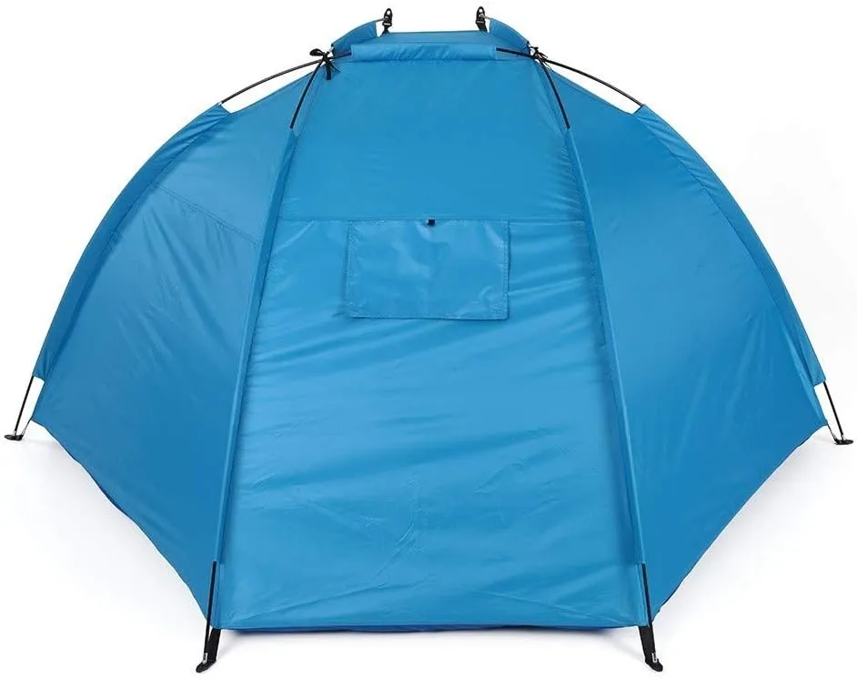 Camping Tent Quick Opening Tent Beach Awning Sun Shelter Half-Open Waterproof Tent Shade Ultralight for Outdoor Camping Fishing Picnic Park (Color : C