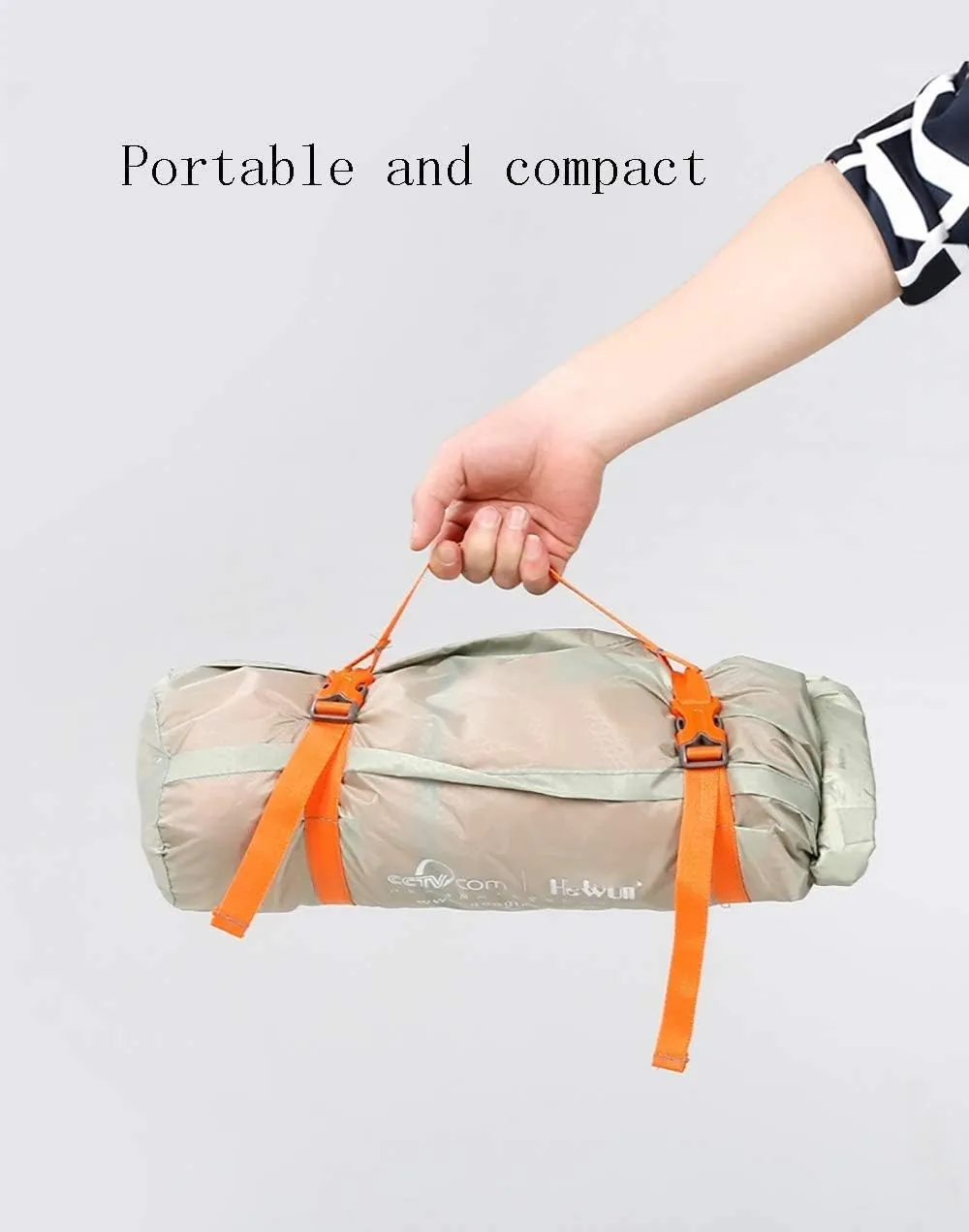 Camping Tent Single Super Light, Cabana Portable Tents, Sun Shelter Waterproof Tarps for Outdoor Sports Hiking Travel Rainfly,Beige