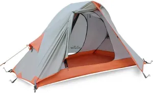 Camping Tent Single Super Light, Cabana Portable Tents, Sun Shelter Waterproof Tarps for Outdoor Sports Hiking Travel Rainfly,Beige