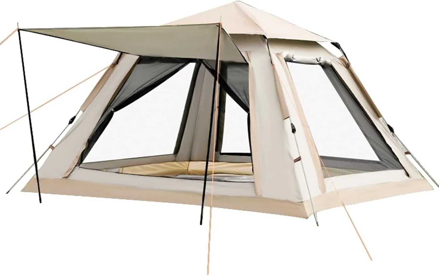 Camping Tent Tent Waterproof Camping Tent Family Outdoor Instant Setup Tent with Carring Bag