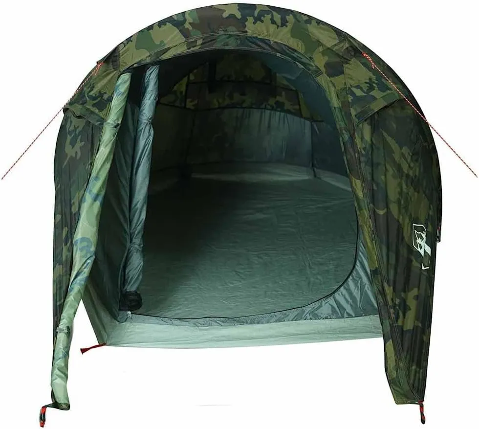 Camping Tent Tunnel 3-Person Olive Green Waterproof vidaXL vidaXL